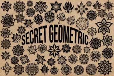 Secret Geometric by MOMAT THIRTYONE — Dingbats Font — thumbnail 1