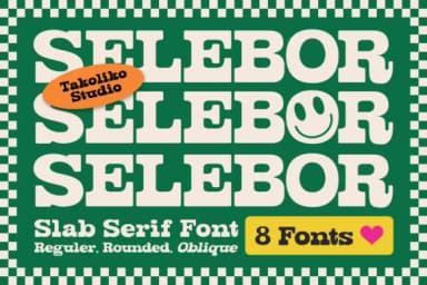 Selebor by BK Creative Designs — Slab Serif Font — thumbnail 1