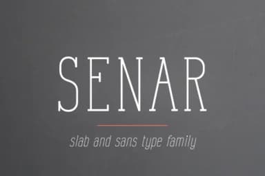 Senar by Pasha Larin — Slab Serif Font — thumbnail 1