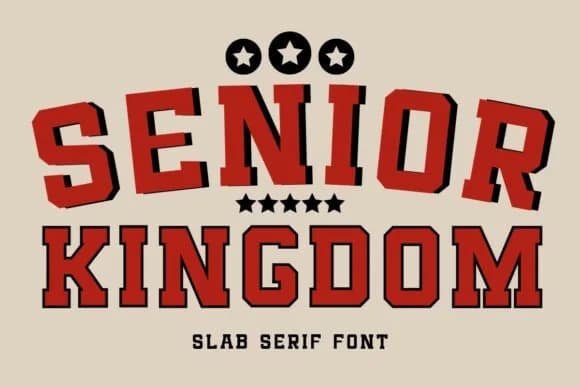 Senior Kingdom by Minimalist Eyes — Slab Serif Font