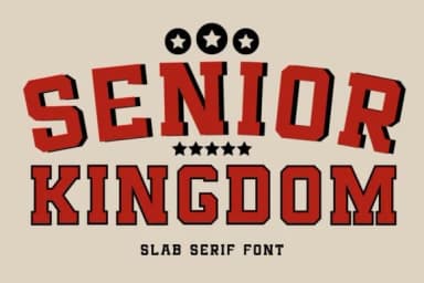 Senior Kingdom by Minimalist Eyes — Slab Serif Font — thumbnail 1
