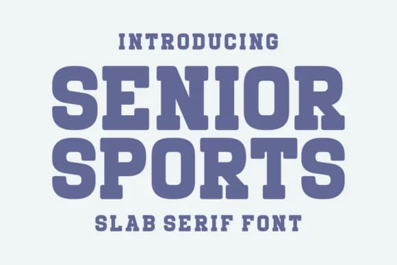 Senior Sports by Riman (7NTypes) — Slab Serif Font