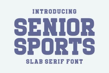 Senior Sports by Riman (7NTypes) — Slab Serif Font — thumbnail 1