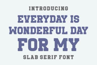 Senior Sports by Riman (7NTypes) — Slab Serif Font — thumbnail 4