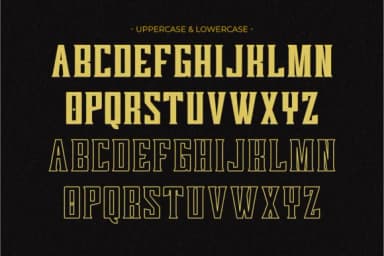 Senior Varsity by Pian45 — Slab Serif Font — thumbnail 2