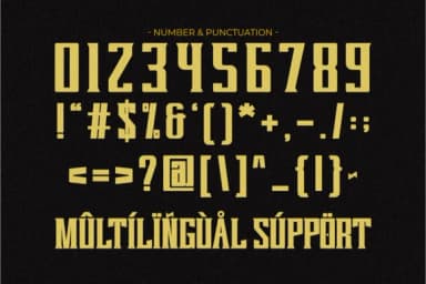 Senior Varsity by Pian45 — Slab Serif Font — thumbnail 3