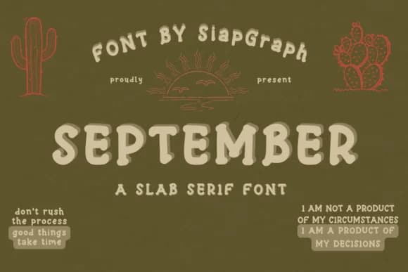 September by SiapGraph — Slab Serif Font