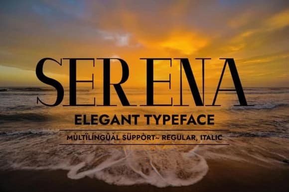 Serena by Minimalistartstudio — Slab Serif Font