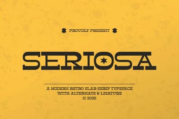 Seriosa by Twistystd — Slab Serif Font