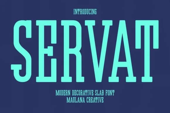 Servat by Maulana Creative — Slab Serif Font