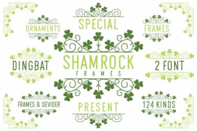 Shamrock by Kelik - 7NTypes — Dingbats Font — thumbnail 1