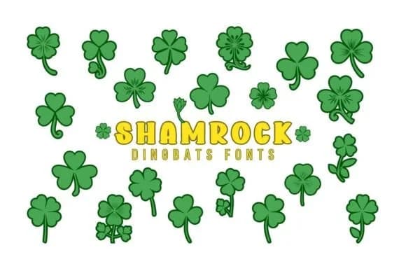Shamrock by Eystore — Dingbats Font