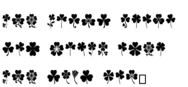 Shamrock by Eystore — Dingbats Font — thumbnail 6
