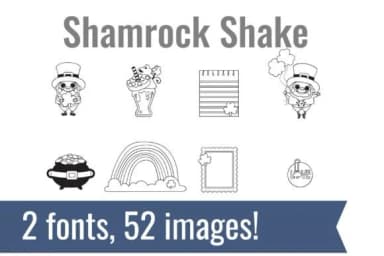 Shamrock Shake Dingbats by Illustration Ink — Dingbats Font — thumbnail 1