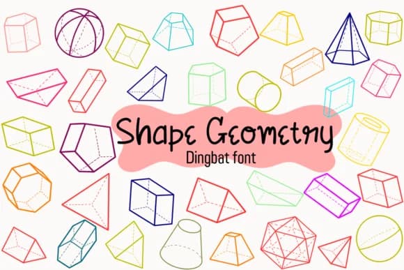 Shape Geometry by Petal Pixels — Dingbats Font