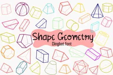 Shape Geometry by Petal Pixels — Dingbats Font — thumbnail 1
