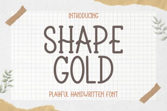 Shape Gold by Letterayu — Slab Serif Font
