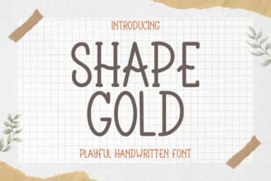 Shape Gold by Letterayu — Slab Serif Font — thumbnail 1