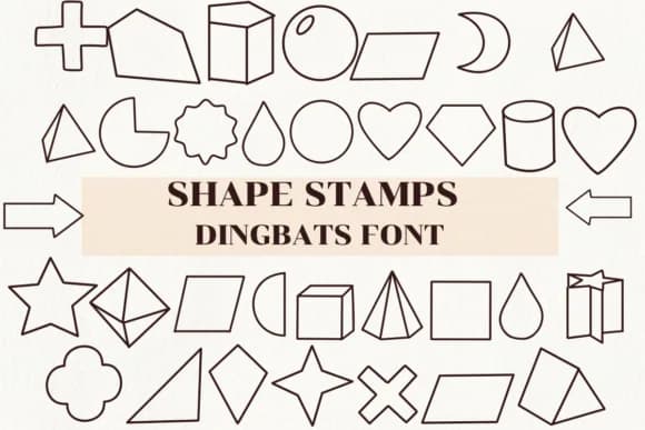 Shape Stamps by Nongyao — Dingbats Font