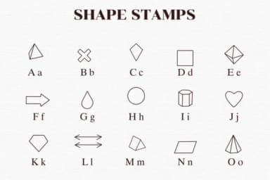Shape Stamps by Nongyao — Dingbats Font — thumbnail 2