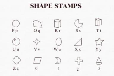Shape Stamps by Nongyao — Dingbats Font — thumbnail 3