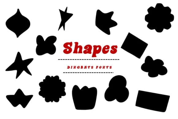 Shapes by Suphitchaya — Dingbats Font