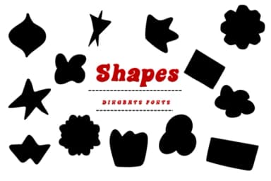 Shapes by Suphitchaya — Dingbats Font — thumbnail 1