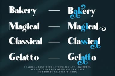 Shaqilla by Ribeth Studio — Slab Serif Font — thumbnail 3