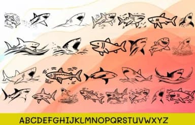 Shark by MOMAT THIRTYONE — Dingbats Font — thumbnail 2