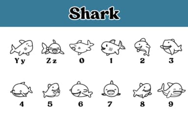 Shark by Chonada — Dingbats Font — thumbnail 4
