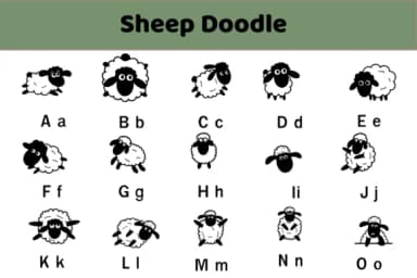 Sheep Doodle by Nun Sukhwan — Dingbats Font — thumbnail 2