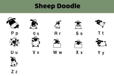 Sheep Doodle by Nun Sukhwan — Dingbats Font — thumbnail 3