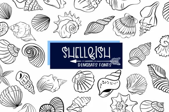 Shellfish by Sirinart — Dingbats Font
