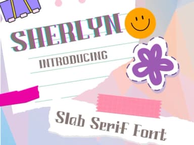 Sherlyn by Pukka De — Slab Serif Font — thumbnail 1