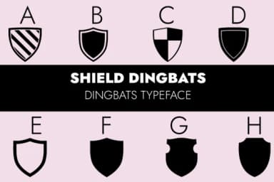 Shield by Minimalistartstudio — Dingbats Font — thumbnail 1