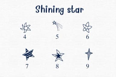 Shining Star by Nongyao — Dingbats Font — thumbnail 4
