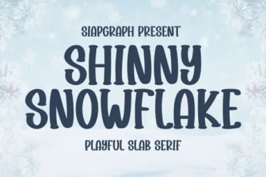 Shiny Snowflake by SiapGraph — Slab Serif Font — thumbnail 1