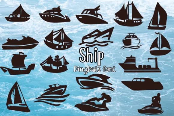 Ship by Nongyao — Dingbats Font