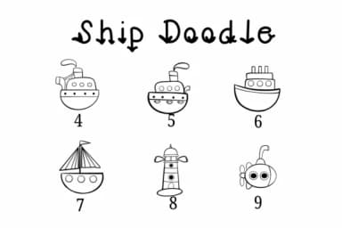 Ship Doodle by Suphitchaya — Dingbats Font — thumbnail 4
