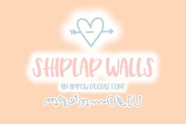 Shiplap Walls by Fairways and Chalkboards — Dingbats Font — thumbnail 1