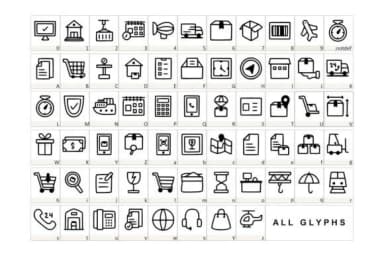 Shipping by YandiDesigns — Dingbats Font — thumbnail 2