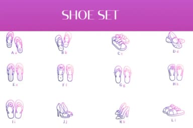Shoe Set by Heartcraft Atelier — Dingbats Font — thumbnail 2
