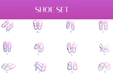 Shoe Set by Heartcraft Atelier — Dingbats Font — thumbnail 4