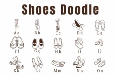 Shoes Doodle by Suphitchaya — Dingbats Font — thumbnail 2