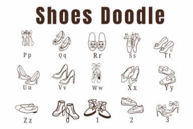 Shoes Doodle by Suphitchaya — Dingbats Font — thumbnail 3
