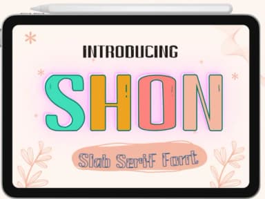 Shon by Pukka De — Slab Serif Font — thumbnail 1