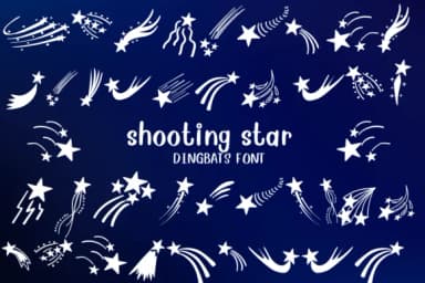 Shooting Star by Nongyao — Dingbats Font — thumbnail 1