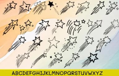 Shooting Star by MOMAT THIRTYONE — Dingbats Font — thumbnail 2