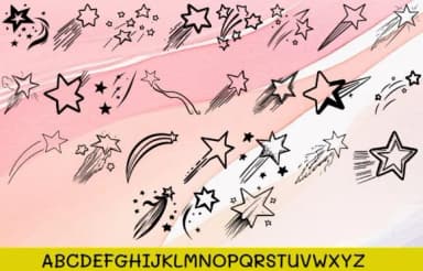 Shooting Star Lover by MOMAT THIRTYONE — Dingbats Font — thumbnail 2