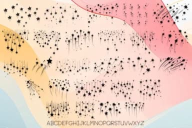 Shooting Stars by MOMAT THIRTYONE — Dingbats Font — thumbnail 2